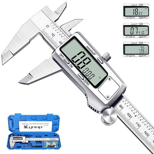 Kynup Digital Caliper, Caliper Measuring Tool, Micrometer Dial Vernier Caliper by SunhpMallLLC