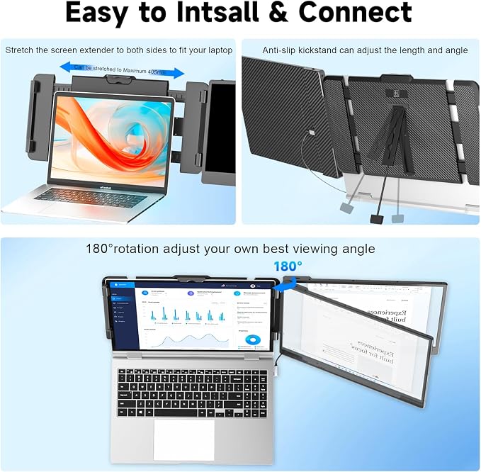 KEFEYA Laptop Screen Extender, 1080P FHD IPS Monitor Extender - Image 6