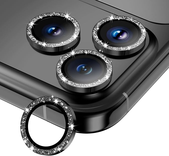 for iPhone 16 Pro/iPhone 16 Pro Max Camera Lens Protector, Tempered Glass by WumigooProducts