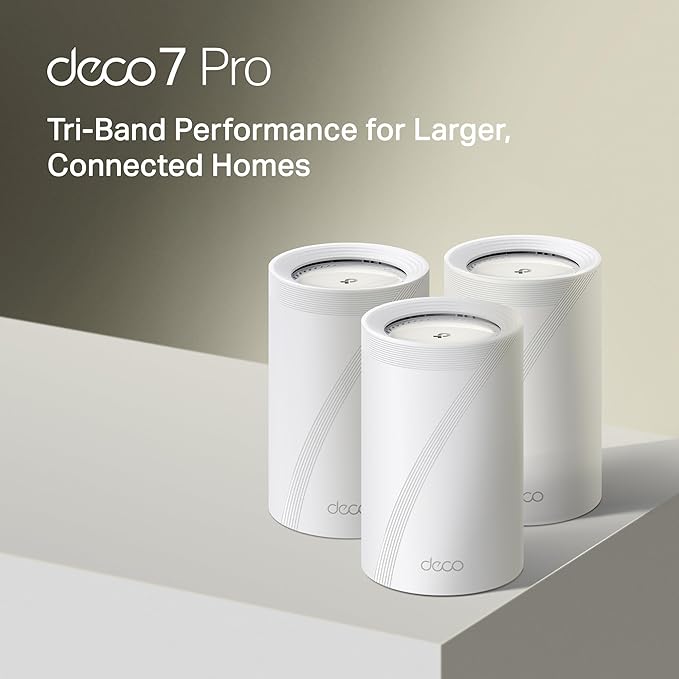 TP-Link Deco 7 Pro BE17000 Tri-Band Wi-Fi 7 Whole Home Mesh System | 9-Stream - Image 2