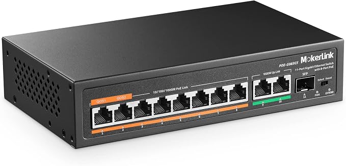 MokerLink 11 Port Gigabit PoE Switch by MokerLink