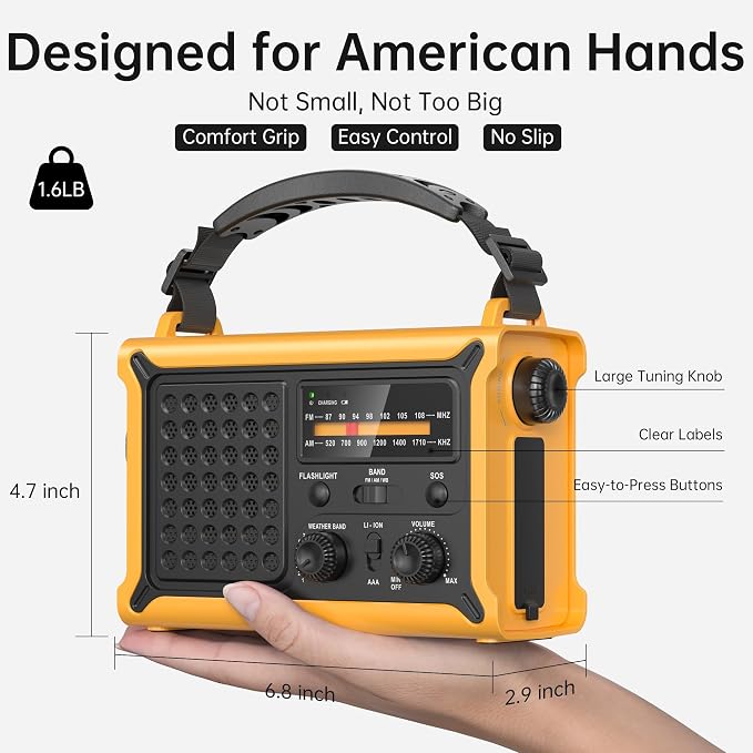 Weather Radios Portable AM FM NOAA Alert - Image 9