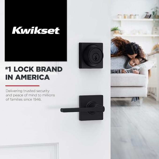 Kwikset Casey Dummy Door Handle, Single Sided Lever - Image 9
