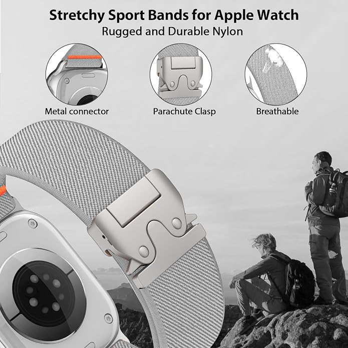Elastic Sport Band for Apple Watch Ultra 3/2/1 Bands 49mm 46mm 45mm 44mm 42mm - Image 2