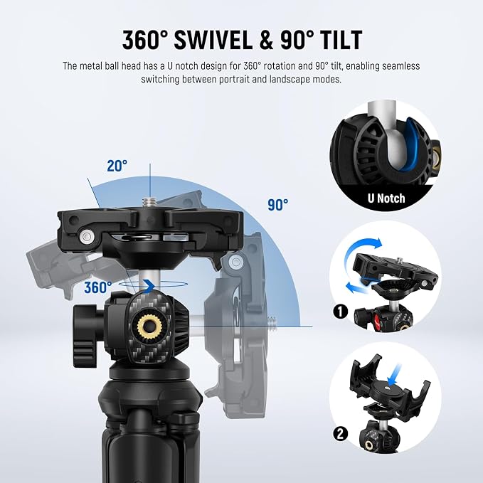 NEEWER Tripod for iPhone with Remote, Mini Flexible Phone Tripod Stand Vlog - Image 3
