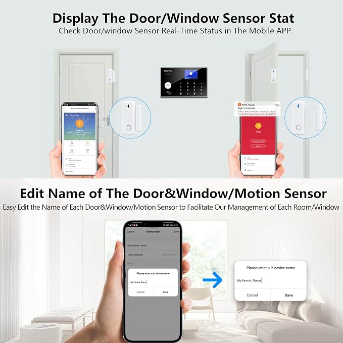 Alarm System with Phone APP Alert, DIY WiFi Home Security Alarm System - Image 6