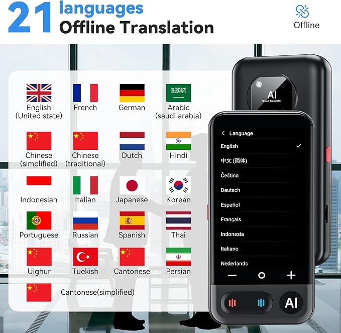 AI Language Translator Device, 2026 Upgraded ChatGPT Two Way Real time - Image 4
