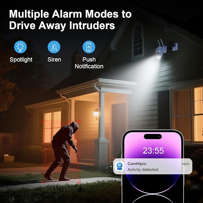 Plug-in Cameras for Home Security 4MP HD, Hosafe WiFi Security Cameras Wireless - Image 4