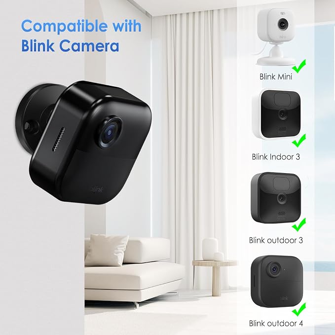 Blink Outdoor Camera Mount, 360 Degree Adjustable Wall Mount Bracket, Compatible - Image 2