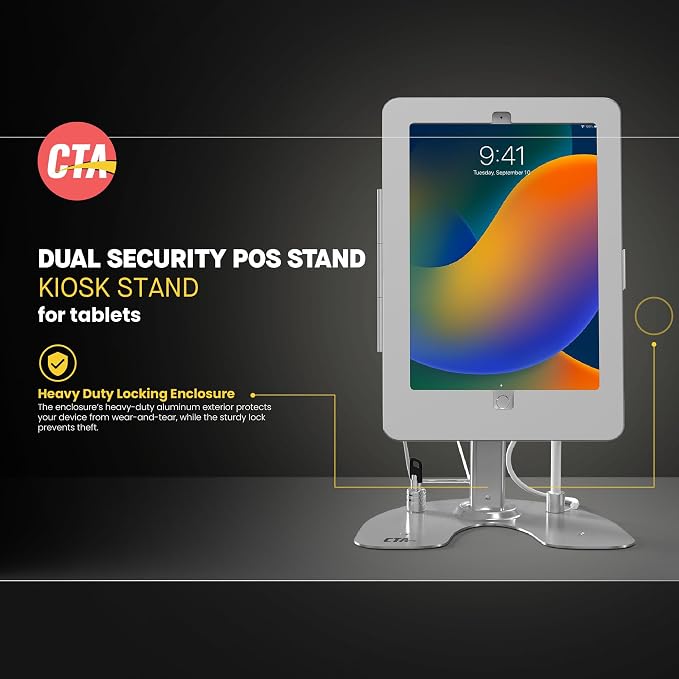 CTA Digital Dual Kiosk Stand – CTA Dual Security Kiosk Stand - Image 2