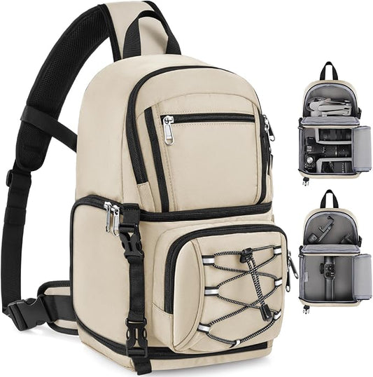 RAINSMORE Camera Bag, DSLR & Mirrorless Camera Sling Bag by RAINSMORE