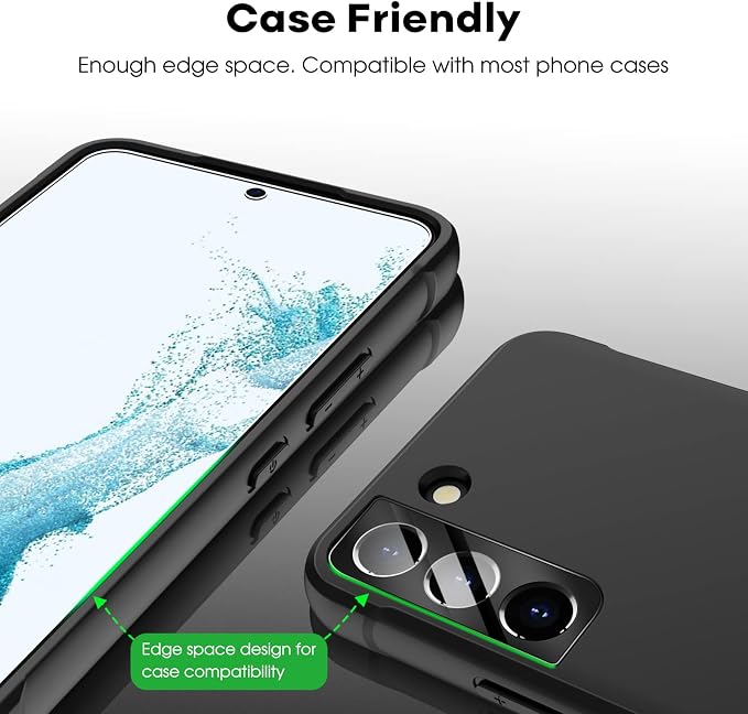 JETech Screen Protector for Samsung Galaxy S22+/S22 Plus 5G - Image 5
