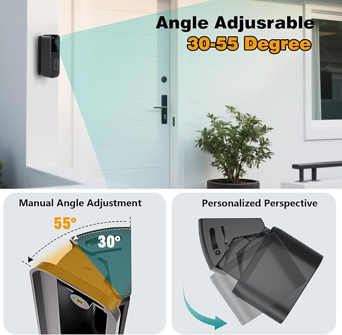 All-New Blink Doorbell Angle Mount, Adjustable 30–55 Degrees Corner Mount - Image 3