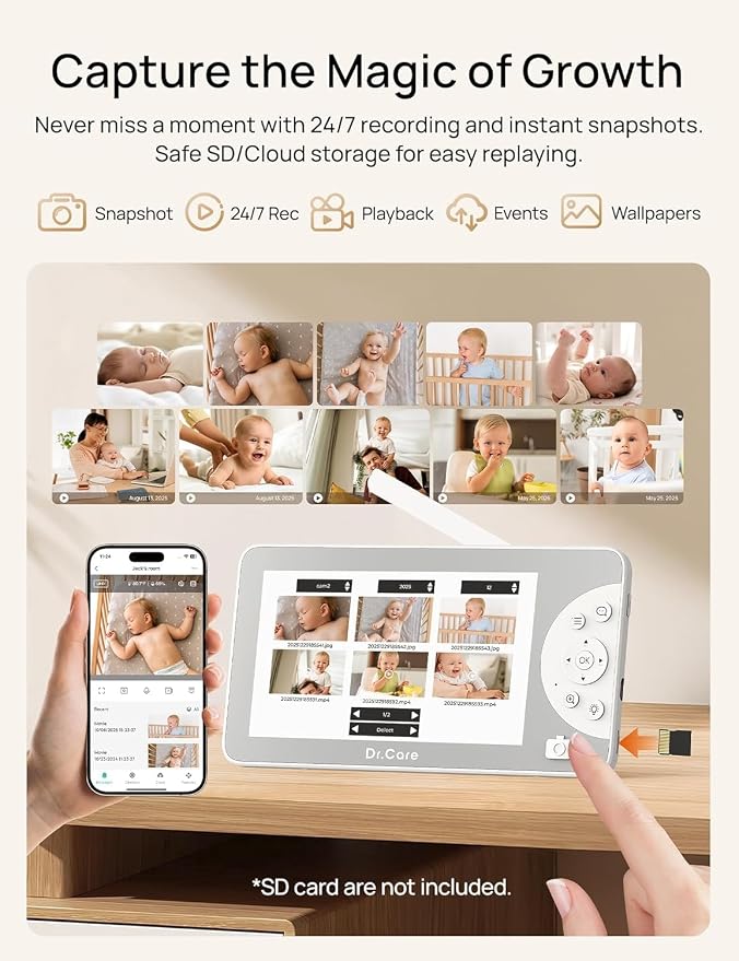 Dr.Care LumiView Max Smart WiFi Baby Monitor - Image 8