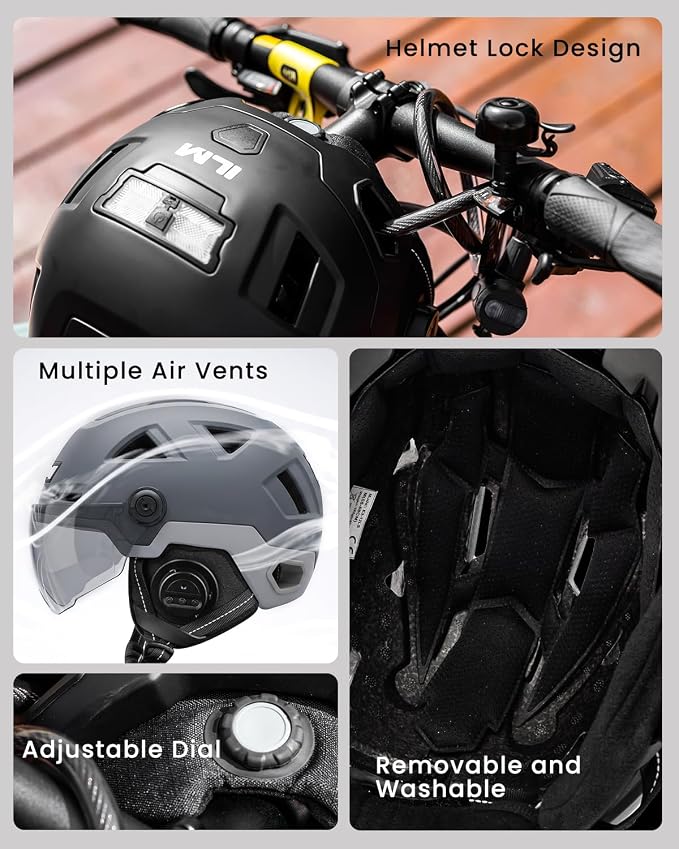 ILM Smart Adult Bike Helmet - Image 8