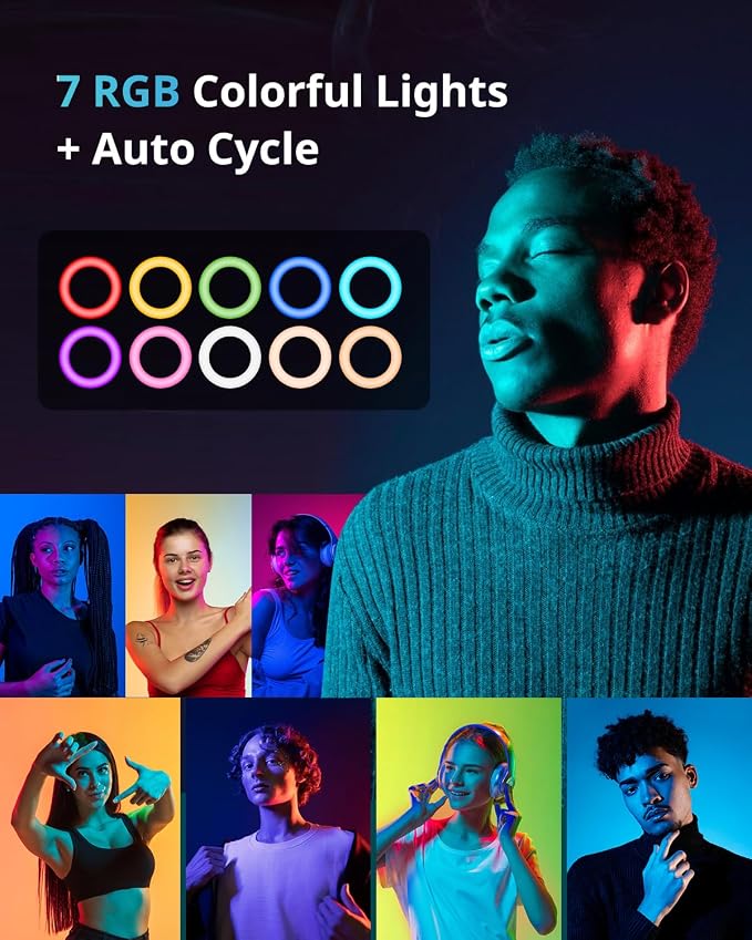 UBeesize 12'' LED RGB Ring Light - Image 3