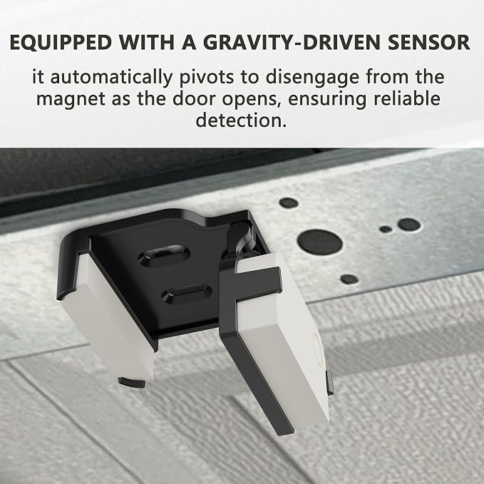 Garage Door Bracket for Ring Alarm Contact Sensor 2nd Gen – 1-Pack White Mount - Image 6