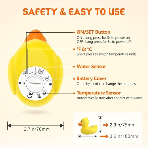 Baby Bath Thermometer, Digital Water Temperature Thermometers - Image 7