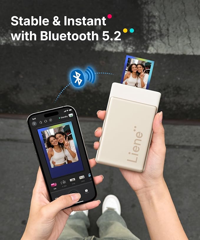 Liene Pearl N200 Pro Portable AI Photo Printer, Instant Mini Picture Printer - Image 7