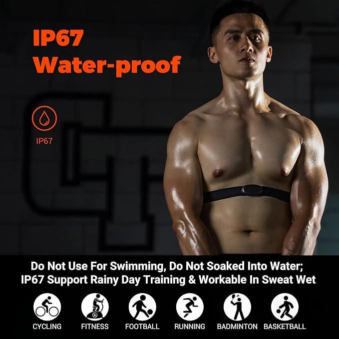 COOSPO H6 Heart Rate Monitor Chest Strap Bluetooth 4.0 ANT+ IP67 Chest Heart - Image 4
