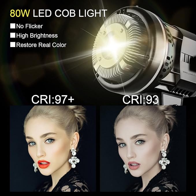 GVM 80W Photo Studio Lighting Kit, LED Video Light - Image 2