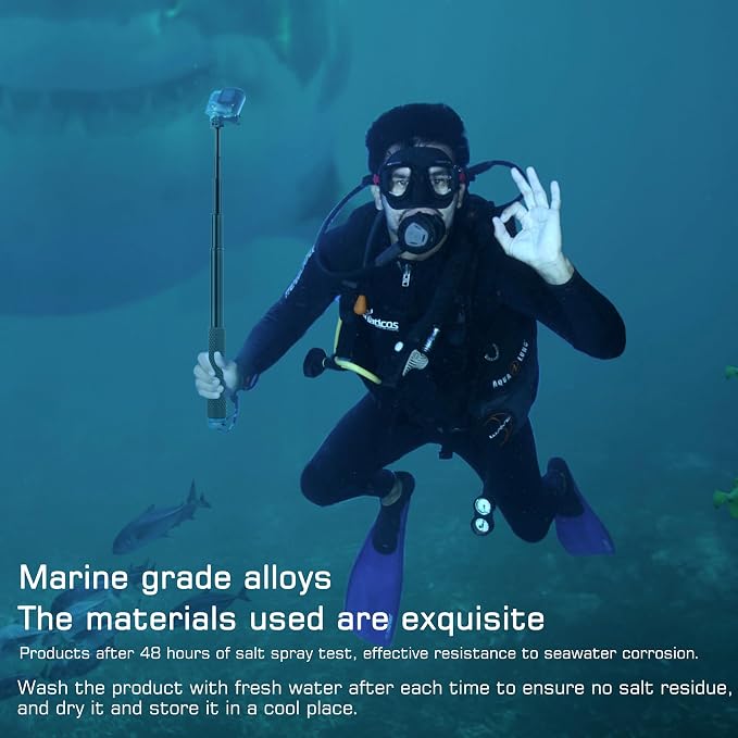 GEPULY 46''Alumium Waterproof Selfie Stick - Image 6