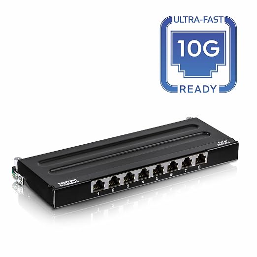 TRENDnet 8-Port Cat6A Shielded Patch Panel, Wall Mount Ready, 10G Ready - Image 4