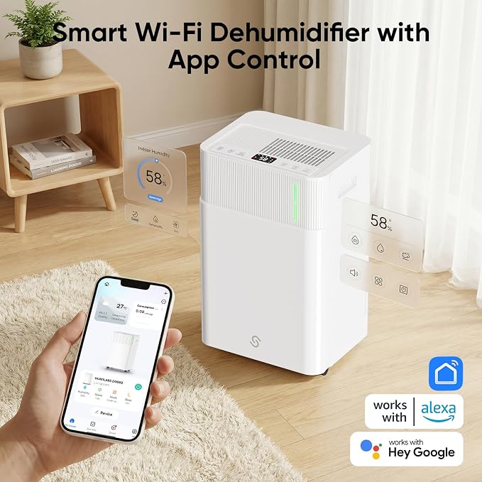 HUMILABS 50 Pints Dehumidifier for Home, 4500 Sq. Ft Dehumidifier for Basement - Image 4