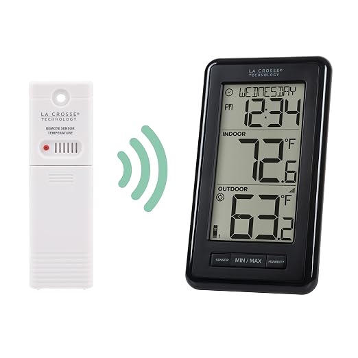 La Crosse Technology 308-43647-INT Digital Black Wireless Thermometer - Image 2