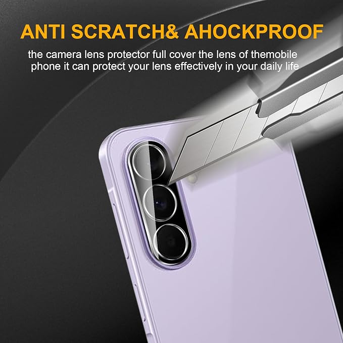 3 Pack Camera Lens Protector for Samsung Galaxy A57/A37 5G, Tempered Glass - Image 4