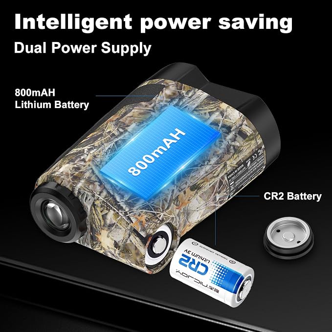 Precision Laser Rangefinder for Golf & Hunting, 800/1000/1300 m Range, 6X - Image 7