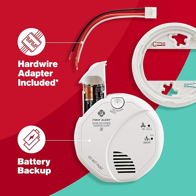 First Alert BRK SC7010B-6 Hardwired Smoke and Carbon Monoxide Detector - Image 5