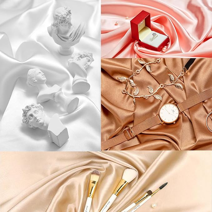 Product Photography Backdrops：6PCS Luxury Silk Texture Photo Props- Jewelry - Image 5