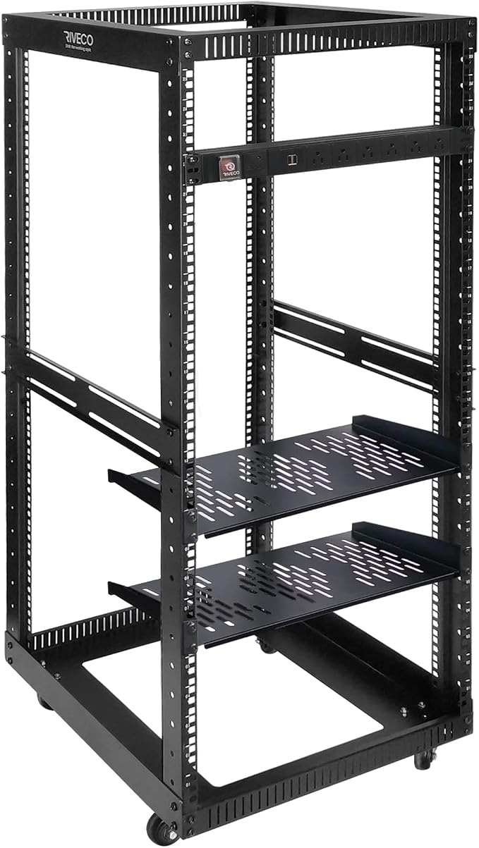 RIVECO 25U Open Frame Server Rack by RIVECO