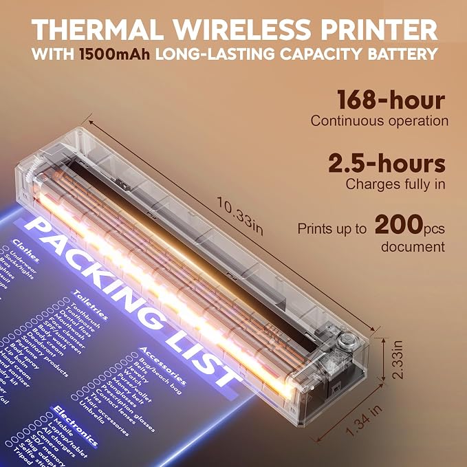 Portable Wireless Inkless Printer - Image 4