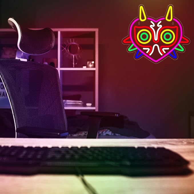 Majora's Mask Neon Sign, Zelda Gaming Neon Sign - Image 4