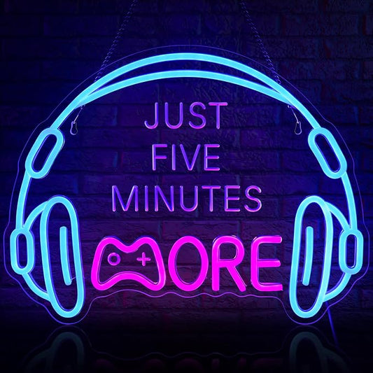 Gaming Neon Sign, Large Bright and Dimmable Colored LED Headset Gamer Neon by ReyeeInc