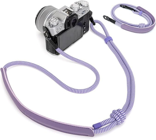 128cm Adjustable Vintage Braided Rope Camera Neck Shoulder Strap by JJC