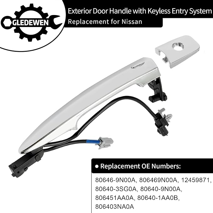Driver Door Handle Chrome, Compatible - Image 3