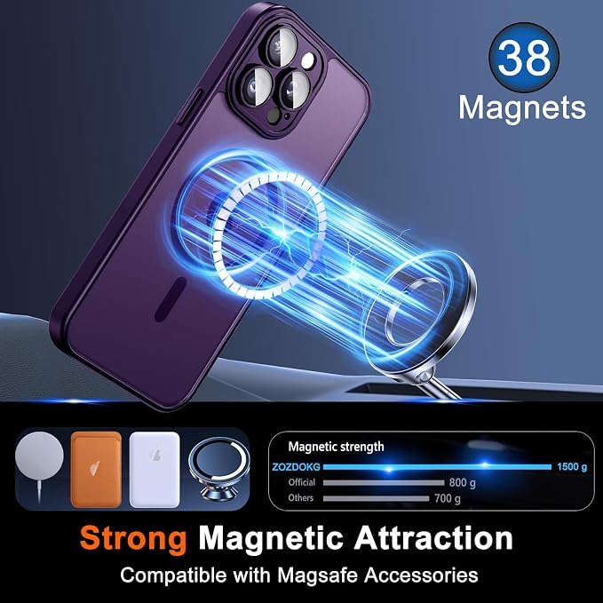 for iPhone 15 Pro Case with Privacy Screen Protector and Camera Protection - Image 3