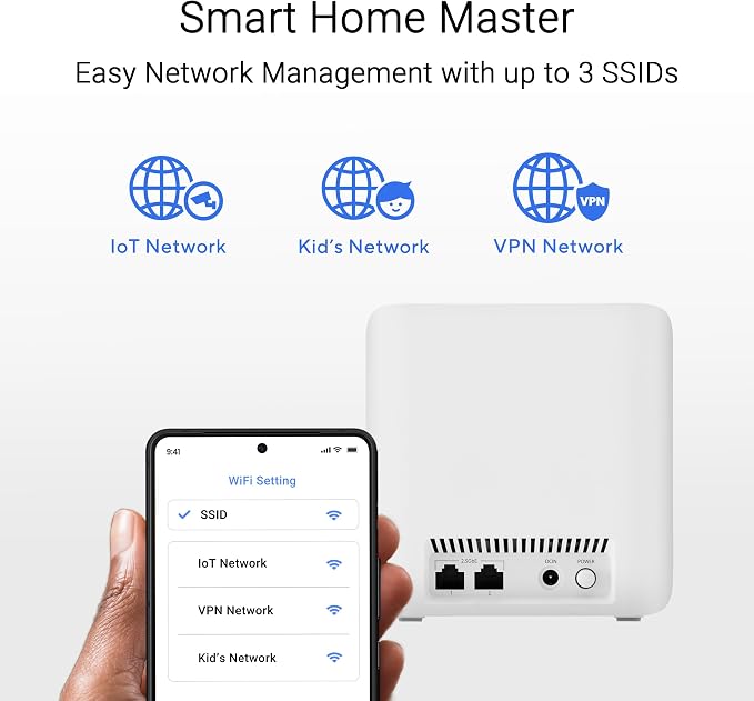 ASUS ZenWiFi BD4 Dual-Band WiFi 7 Mesh, 3600 Mbps, 2450 sq. ft., Dual 2.5G Ports - Image 7