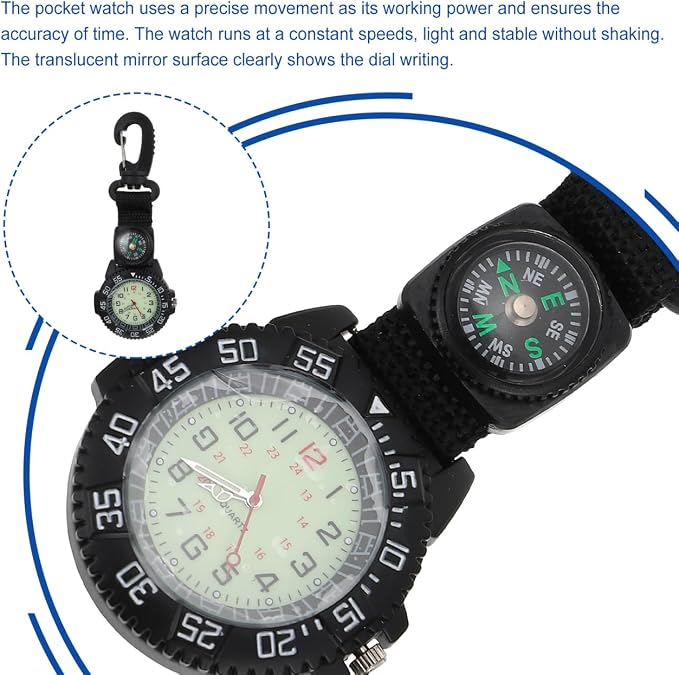 Hemobllo Carabiner Pocket Watch - Image 3