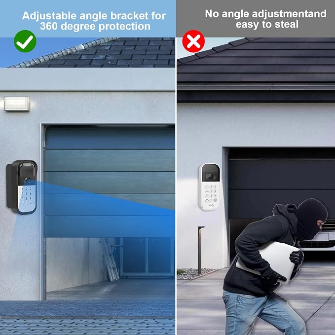 Swivel Mount for myQ Smart Garage Video Keypad, Angled Adjustable 40 to 140 - Image 5