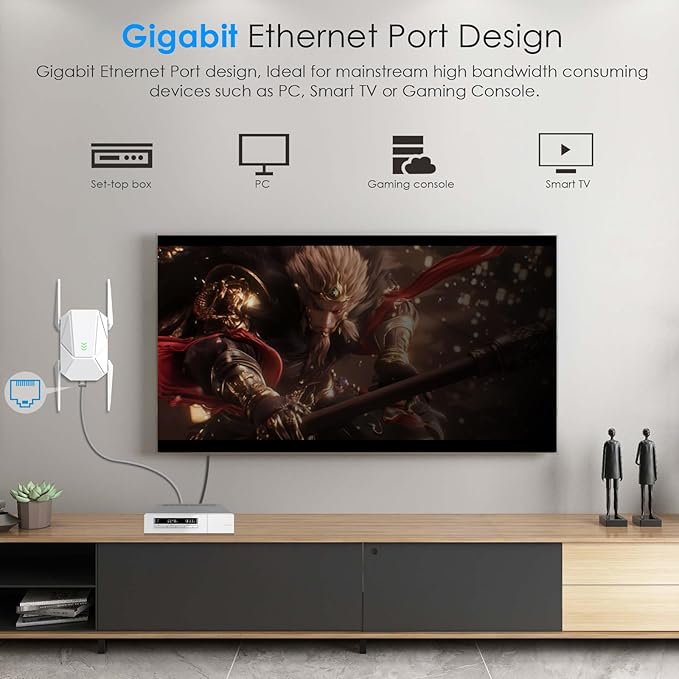 WiFi Extender, 2026 1800Mbps WiFi 6 Extender Signal Booster - Image 4