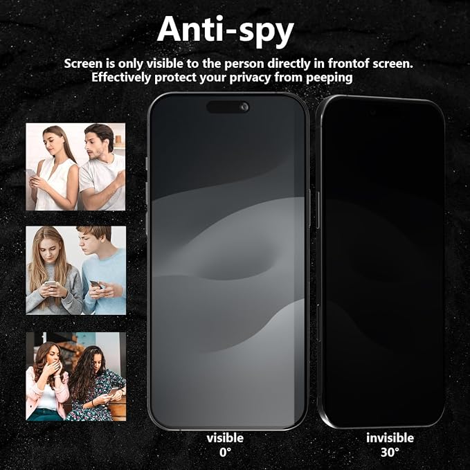 2 Pack for iPhone Air Privacy Screen Protector. Anti Scratch, Self-Healing - Image 3
