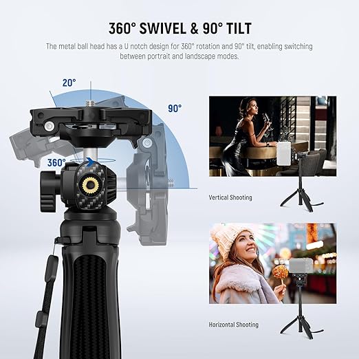 NEEWER TP38 Phone Camera Tripod Selfie Stick - Image 4