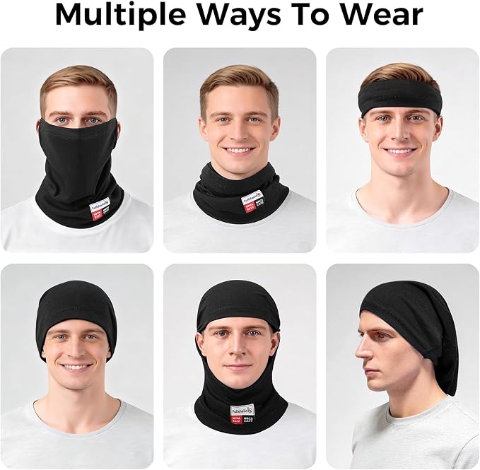 Fullsheild FR Face Mask for Men Summer FR Neck Gaiter Welding Hood Lightweight - Image 3
