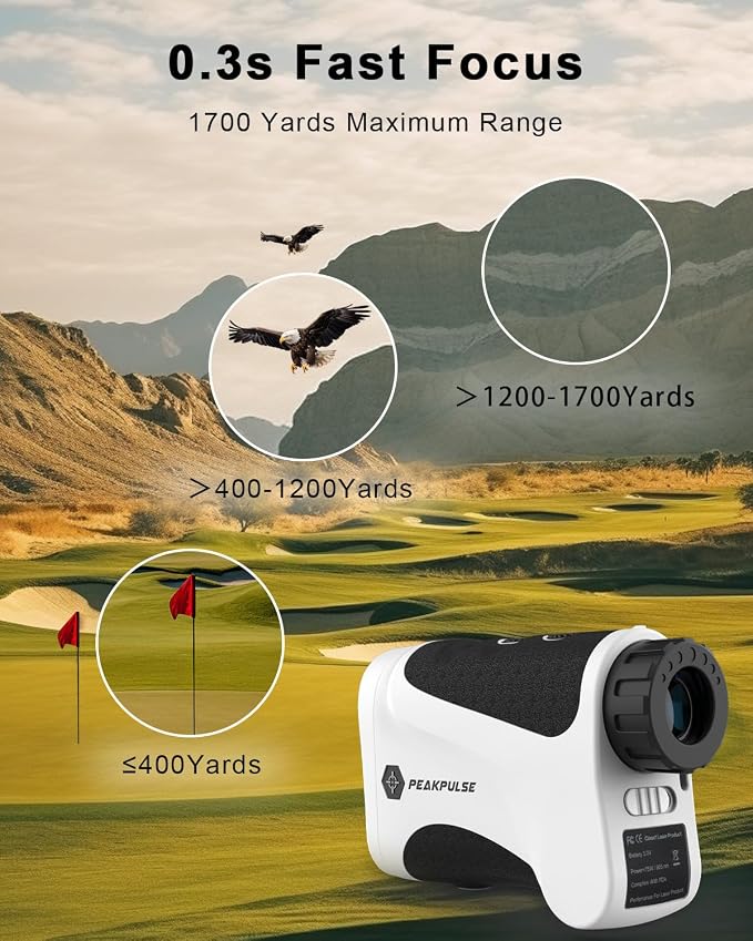 PEAKPULSE Golf Range Finder 650 Yards RangeFinder Golfing High Clarity Display - Image 4