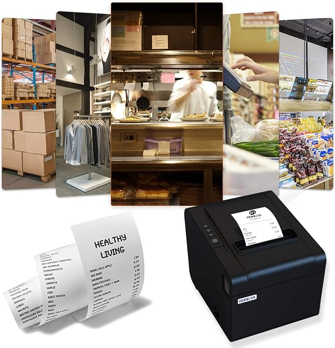 Rongta POS Printer, 80mm USB Thermal Receipt Printer, Restaurant Kitchen Printer - Image 8