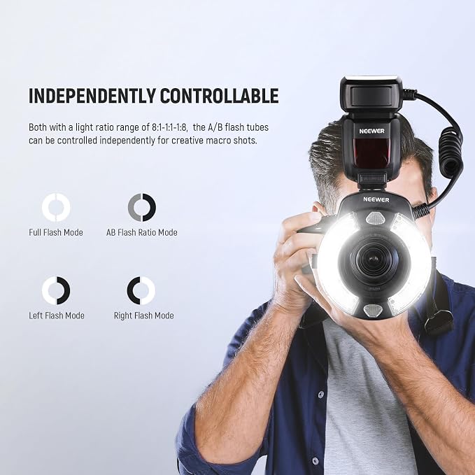 NEEWER RF1-N Marco Ring Flash Light Compatible - Image 4